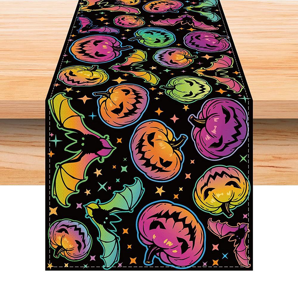 Tablecloths Decoration Table Flags Halloween Table Flags Tablecloth Pumpkin Tablecloths For Dining Room Festive Events Halloween