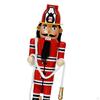 Firefighter Nutcracker Statue Christmas Figurine Wood Sculpture Decoration for Living Room Desktop