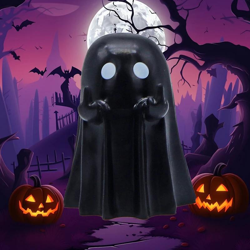 Creepy-Cute Mini Ghost Statues for Spooky Shelf Decor And Cozy Coffee Table Aesthetic Small Ghost Figurines for Halloween