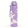 1PC Soft Pink Cherry Blossom Branch Print 750ml Color Plastic Sports Water Bottle Leakproof Flip Straw Lid Suitable for Sports Office Home Use