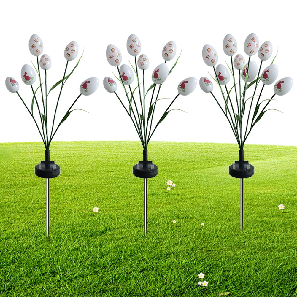 

2 Packs Solar Stake Light Waterproof Solar Easter Light Outdoor for Yard Garden C