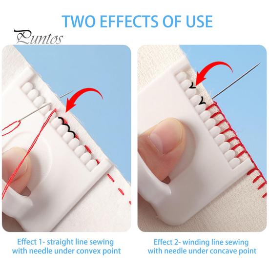 3 Pcs Thumb Sewing Template Hand Sewing Seam Guide Finger Overlock Ruler with Scale Quilting Tool for Equal Stitches DIY Embroidery Leather Crafts
