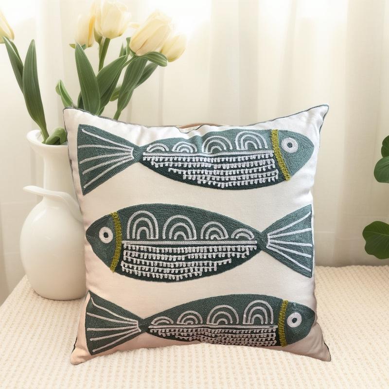 1PC Plant Flower Pattern Polyester Cushion Cover, Pillow Cover, Room Decor, Bedroom Decor, Sofa Decor, Collectible Buildings Accessories