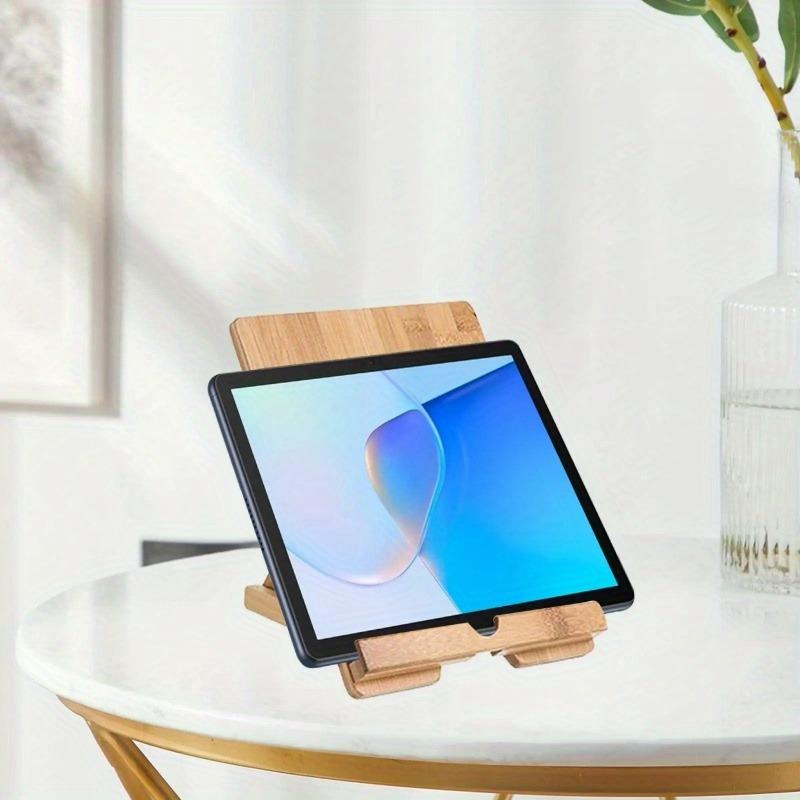 1pc Wooden Phone Holder Gift Cellphone Bracket Organizer Portable Desktop Phone Desk Stand for Bedroom Home Kitchen Tabletop Pens