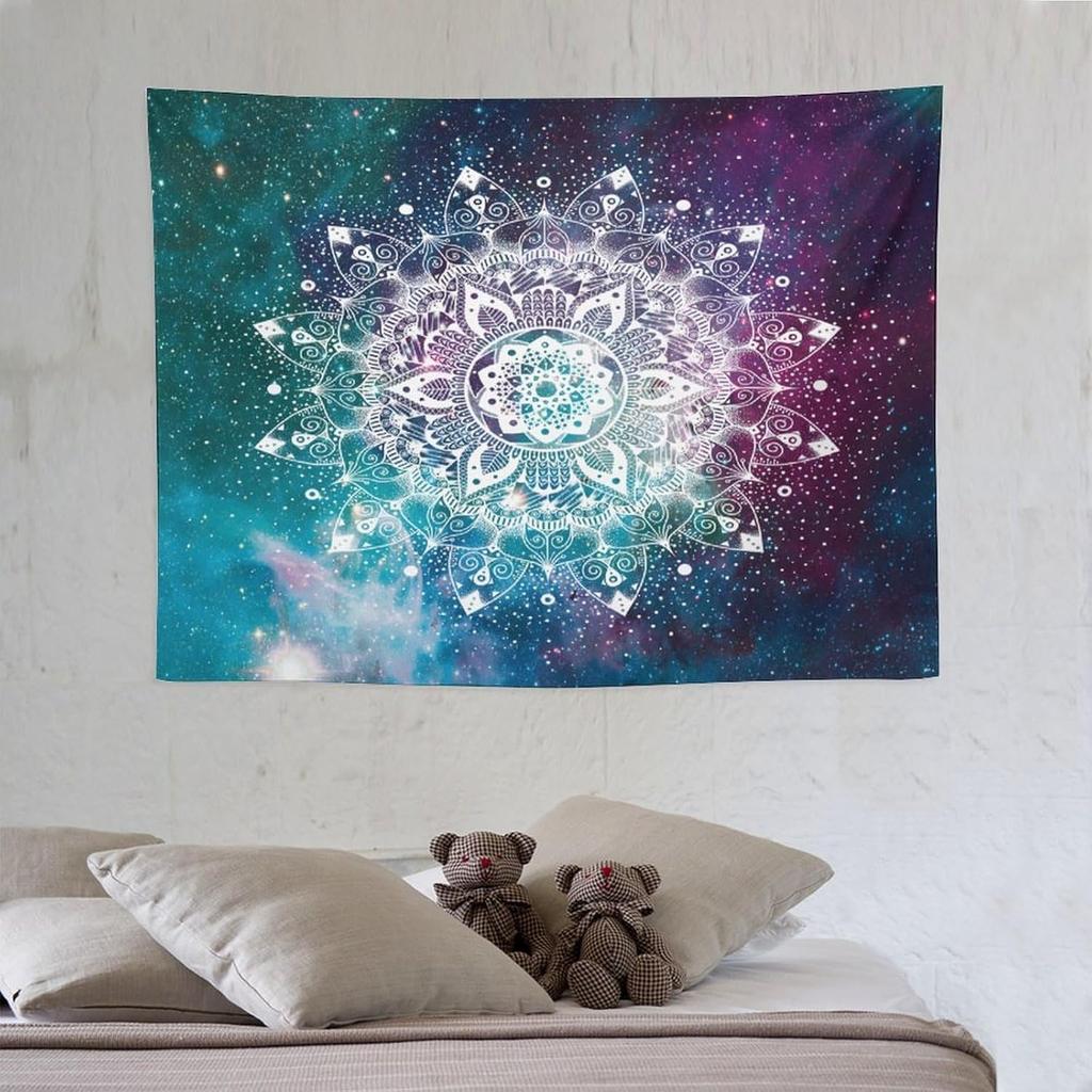 Vintage Bohemian Tapestry Wall Hanging Colorful Mandala Indian Pattern Tapestries Home Decor for Living Room Bedroom Apartment