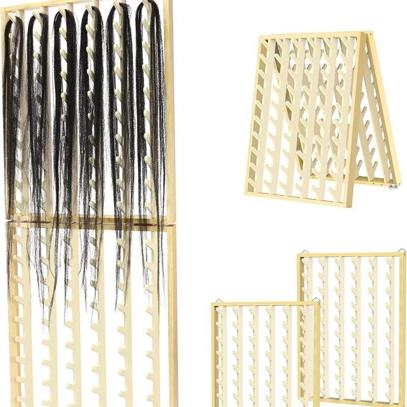 

Деревянный держатель для ниток 120 катушек Органайзер для швейных и вышивальных ниток Настенный стеллаж Подставка для конусов Полка Аксессуары для плетения волос