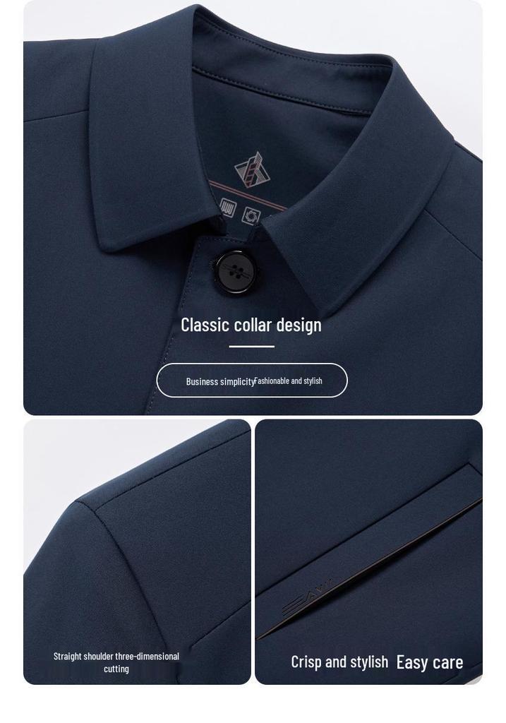 Pánská business casual bunda s klopami 2026: Všestranné jarní/podzimní oblečení pro střední věk