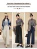 Tian Silk Wool High-Waist Wide-Leg Pants for Women - 2025 Spring/Autumn