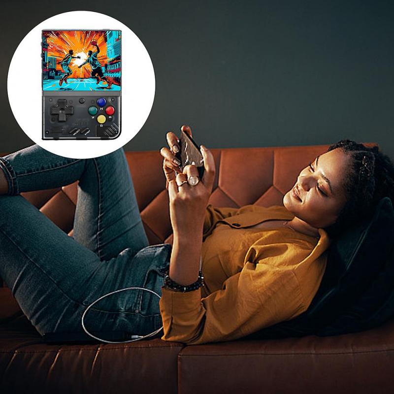 Mini 3.5 Inches Screen Full View Handheld Console Rechargeable Stable Game Console for Children Boy Girl