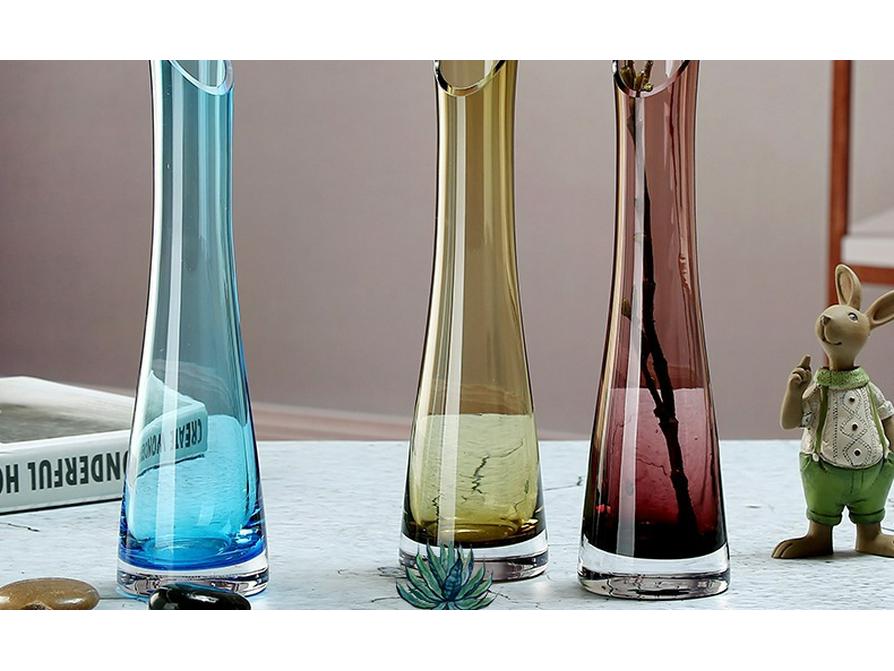 Elegant Glass Vase for Desktop Flower Arrangements - Creative Home Decor Ornament