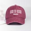 MLFO God is Good Washed Baseball Cap SpringSummer Baseball Cap Unisex Fishing Hat Sun Hat Holiday Gift