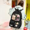 Schulrucksack neue koreanische Version Rucksack große Kapazität Mittelschüler Schulrucksack Damen hoher Wert einfach vielseitig Reiserucksack Schmerztasche