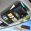 Bil Solskærm Organizer Multi-Lomme Auto Interiør Tilbehør Lomme Organizer Bil Dokument Opbevaring Pung Penneholder