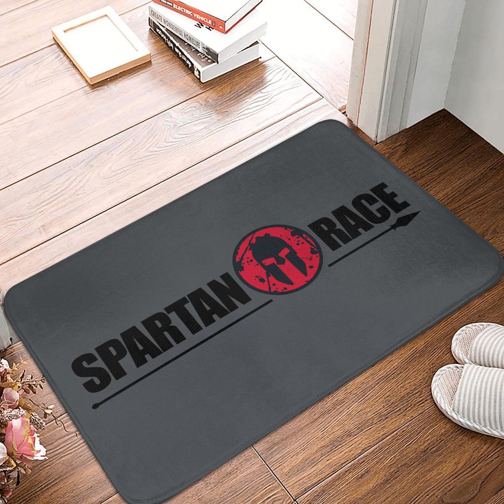 Sparta Spirit Spartan Race Doormat Non-Slip Entrance Kitchen Bathroom Door Floor Mats Living Room Rug Carpet Footpad