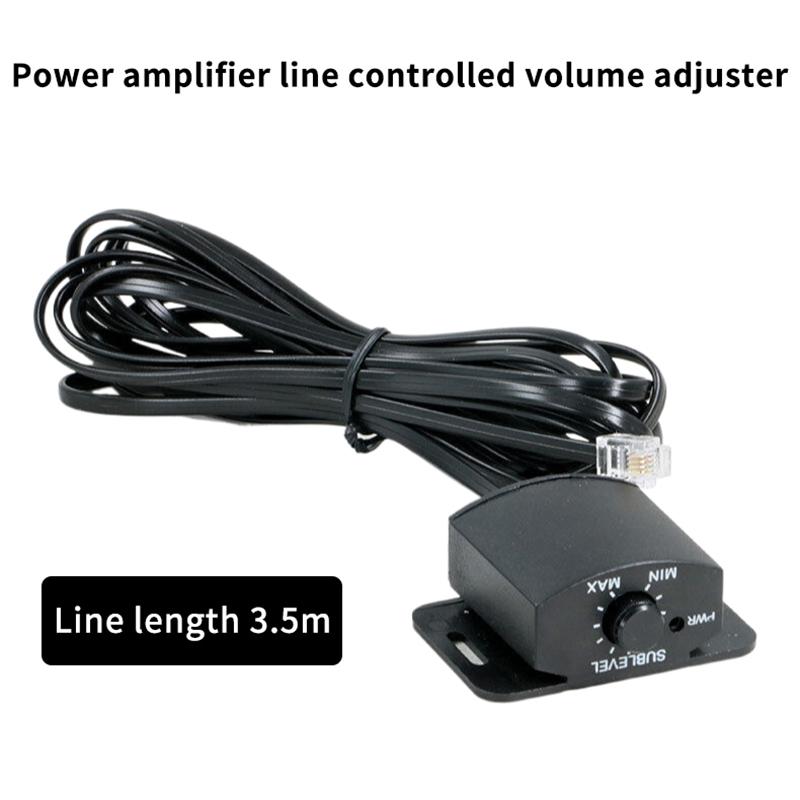 1Pcs Car Audio Amplifier Volume Remote Controller Speakers Adjustment Knob Set With Long Cable Switch Converter