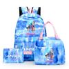 3Pcs/set Cartoon Demon Hunters Printed Backpack with Lunch Bag Pencil Case for Teenager Girl Boy Large Capacity Waterproof Bookbag Gift Mochila
