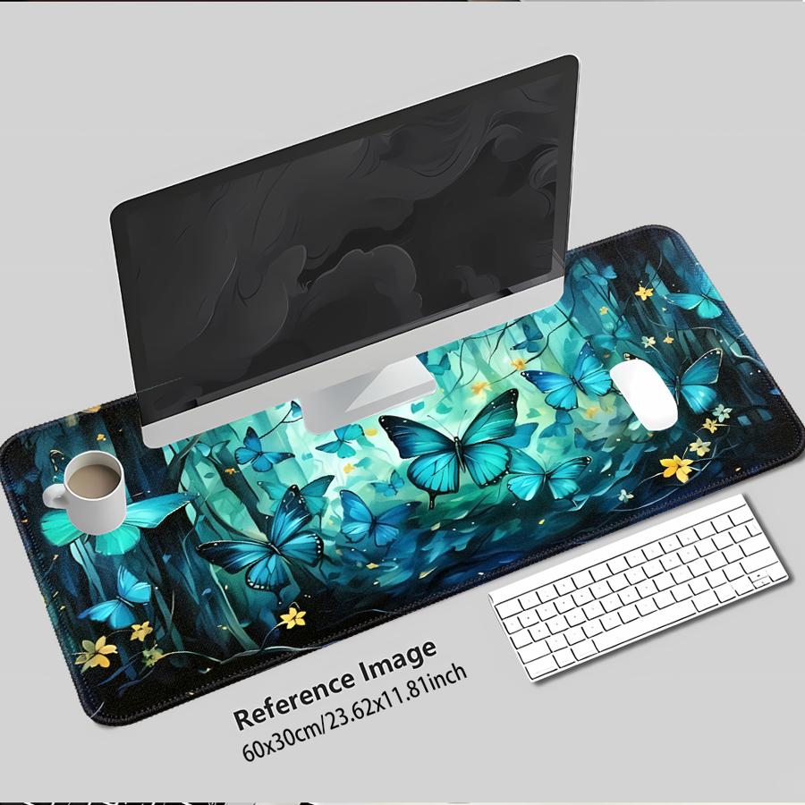 Cartoon Butterfly Anti slip Mouse Pad Keyboard Mouse Pad Desk accessories Computer Laptop Pad Game Console Pad office Pad