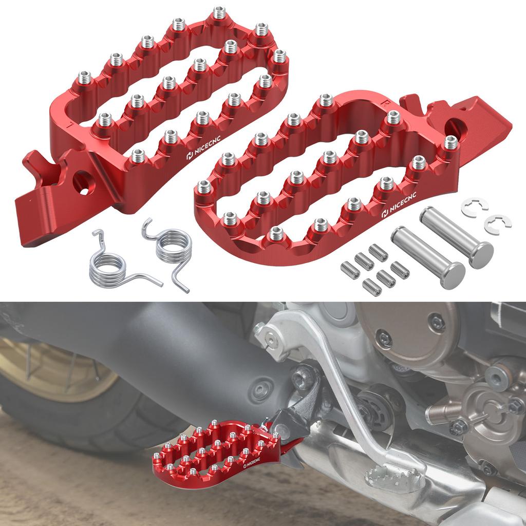 Motorcycle Wide Footrests/Foldable Brake Pedal/Lever Extension Tip for Honda CRF1100L Africa Twin/Adventure Sports 2020-2026 