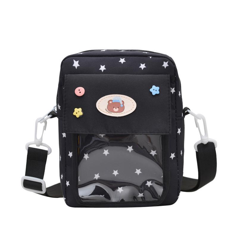 Neue Süße Damen Schultertasche Niedliche Kawaii Cartoon Ita Tasche Japanischer Stil Für Unterwegs Durchsichtige Umhängetasche Handytasche