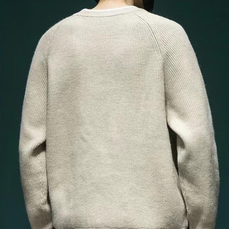 JEEP SPIRIT Men's Retro Colorblock Faux Two-Piece Knit Sweater