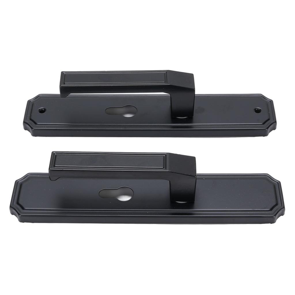 Zestaw zamka do drzwi wejściowych na klucz Czarny Cichy zestaw klamek do sypialni, łazienek, hoteli, biur