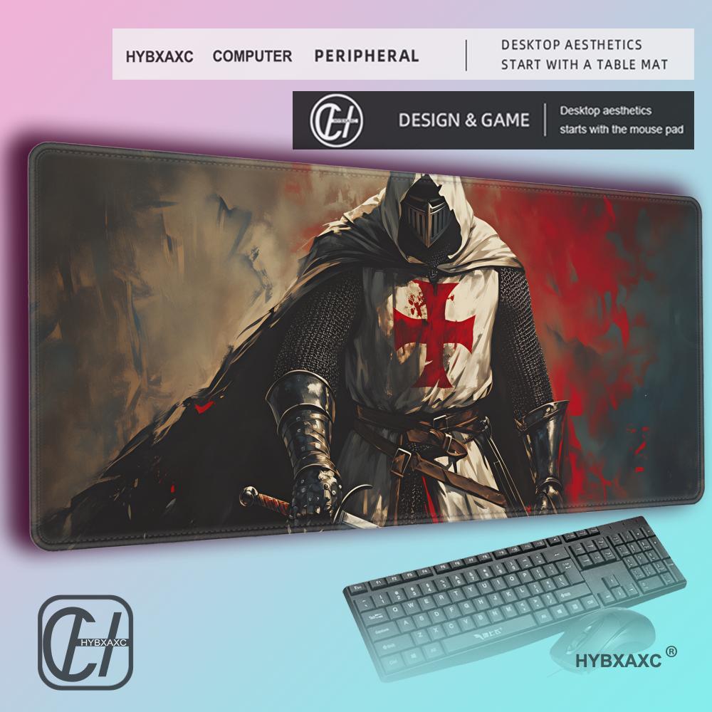 HYBXAXC European Knights Series Mouse Pad Gaming Desk Pad Thickened Edge Sealing Office Computer Keyboard Pad