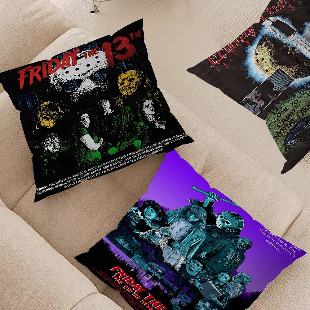 Horror Movie F-Friday T-The 13Th Pillow Gift Home Office Decoration Bedroom Sofa Car Cushion Cover Case 45X45