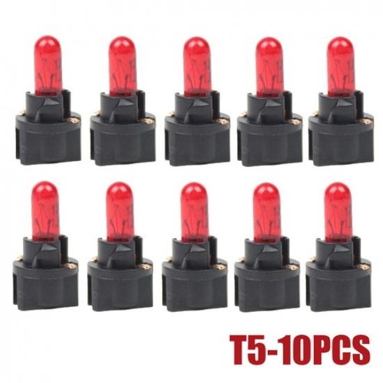 10Pcs T5 SMD Car LED Dashboard trument Interior Light Lamp Bulb Accessories