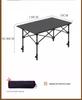Portable Metal Roll-Up Folding Table for Camping, Picnic, and BBQ