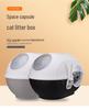 Carver Fully Enclosed Top-Entry Space Capsule Cat Litter Box - Splash-Proof, Extra-Large 