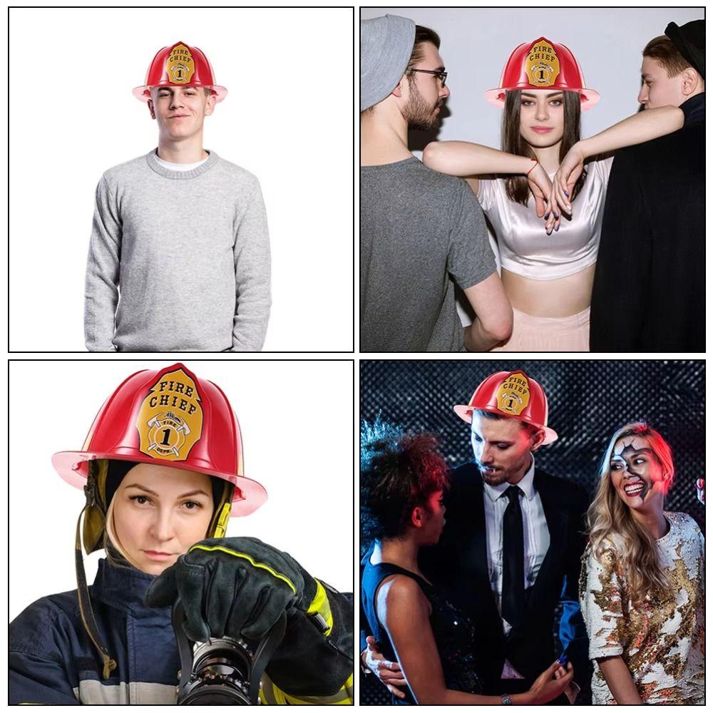 Fireman Hat Fireman Safety Helmet Adjustable Fireman Hat Toy Adults Kid Gifts
