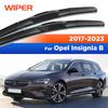 For Opel Ignia B 2017- 2018     Wiper Front Wiper Blades Windshield Windscreen Window Brush 24"+20"