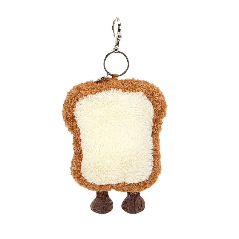JELLYCAT Fun Food Series Toast Charm Item Doll Plush Pendant 13cm High