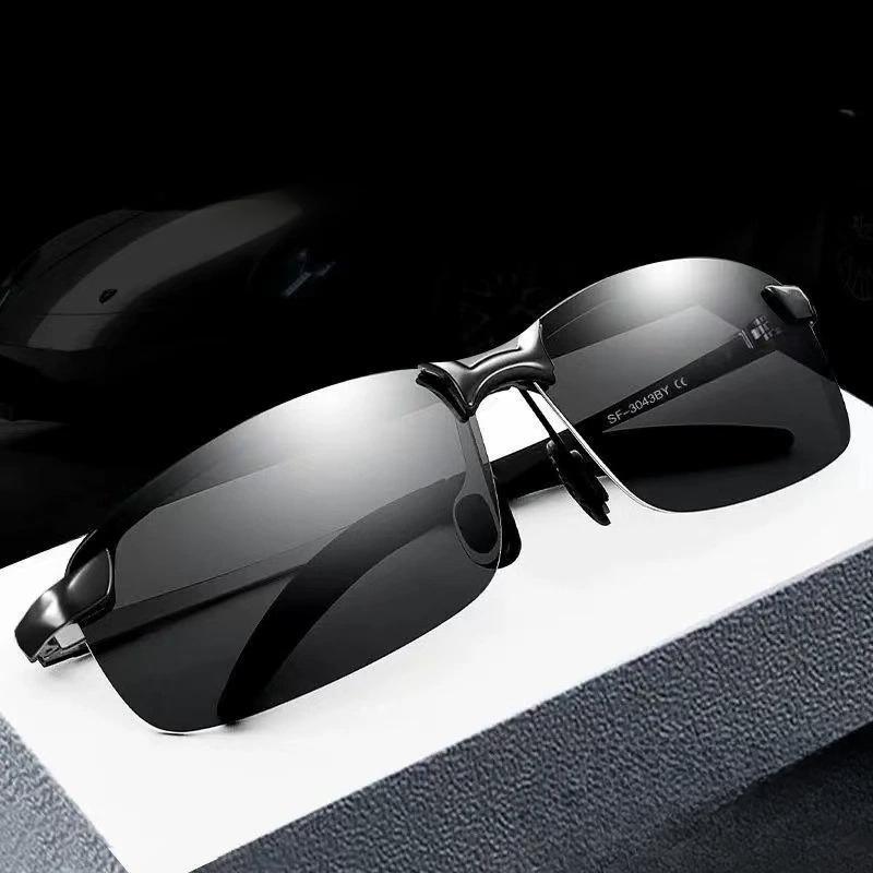 Polarized Night Vision Sunglasses, Male Driver's Driving Goggles, Fishing Sunglasses, Day and Night Dual-use Driving Glasses