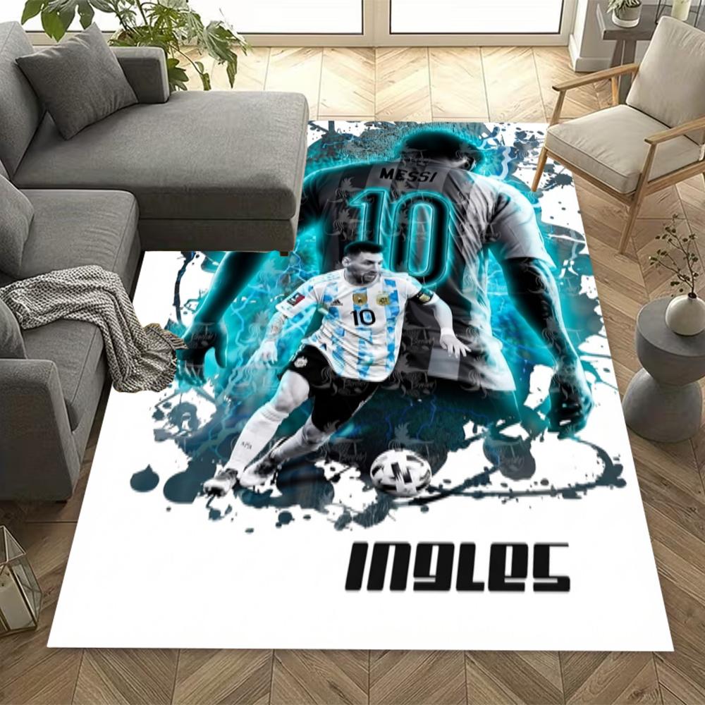 Lionel Messi World Cup Champion Floor Mat Suitable For Kitchen Dining Room Playrooms Hallway Antislip Carpet Office Home Decor Wedding Party Gift