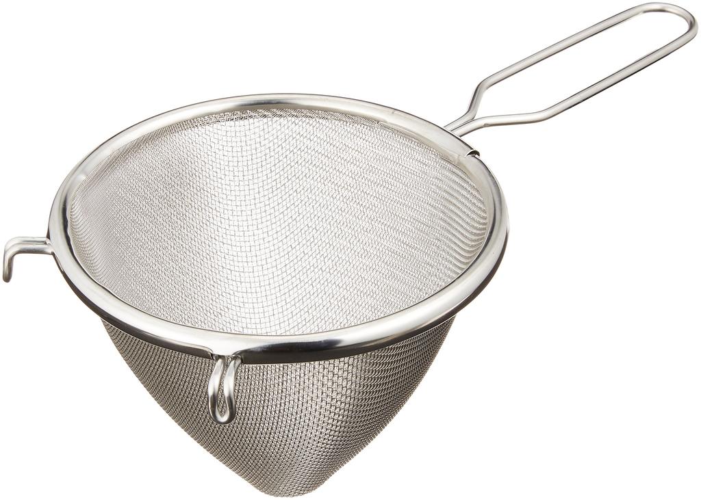 Kanda Kan Strainer, Stainless Steel, Medium, Made In Japan, Triangular, with Handle, 042050