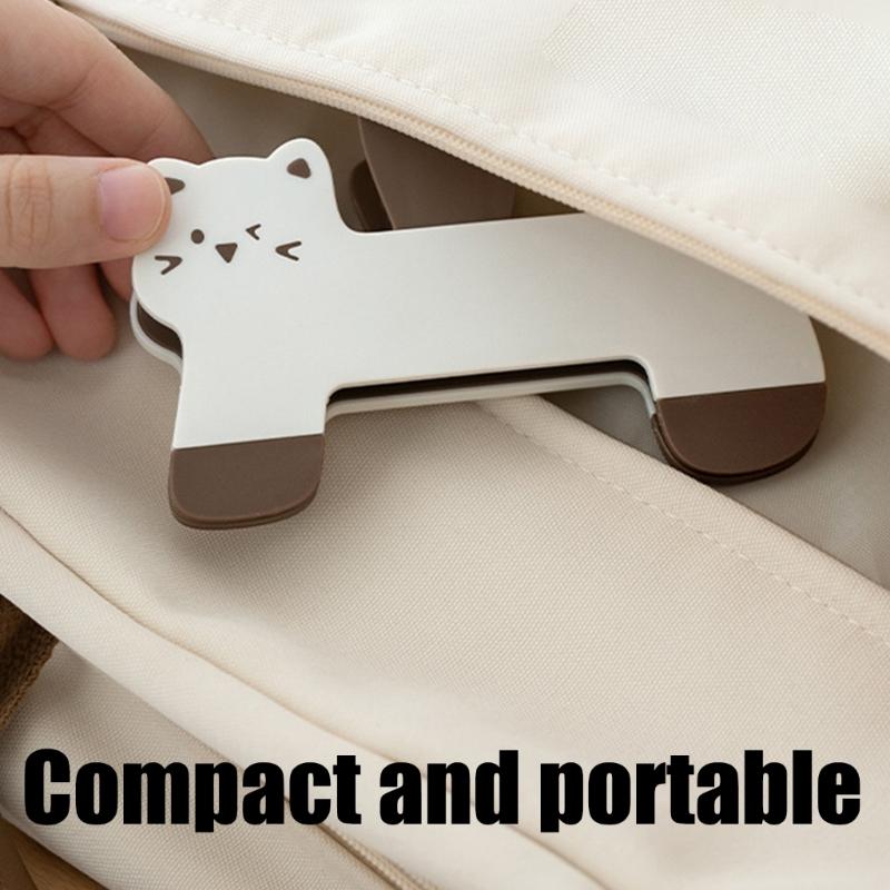 Adorable Cats Shaped Book Clip Light Weight Practical Design Book Clamp For Children Study Books Magazines Secure Grip