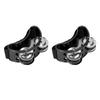 2PCS Foot Tambourine Percussion Musical Instrument Percussion Pedal for Concert Party Black