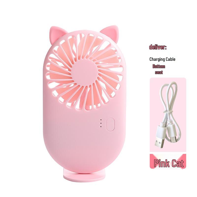 Portable Mini Cartoon USB Rechargeable Fan