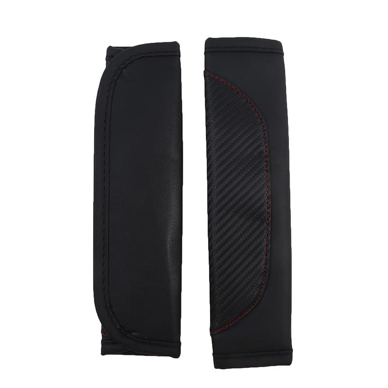 2pcs Car Seat Belt Protector Pad PU Shoulder Cushion Cover Universal Safety Belt Protection Cover Interior Decoration Accessories