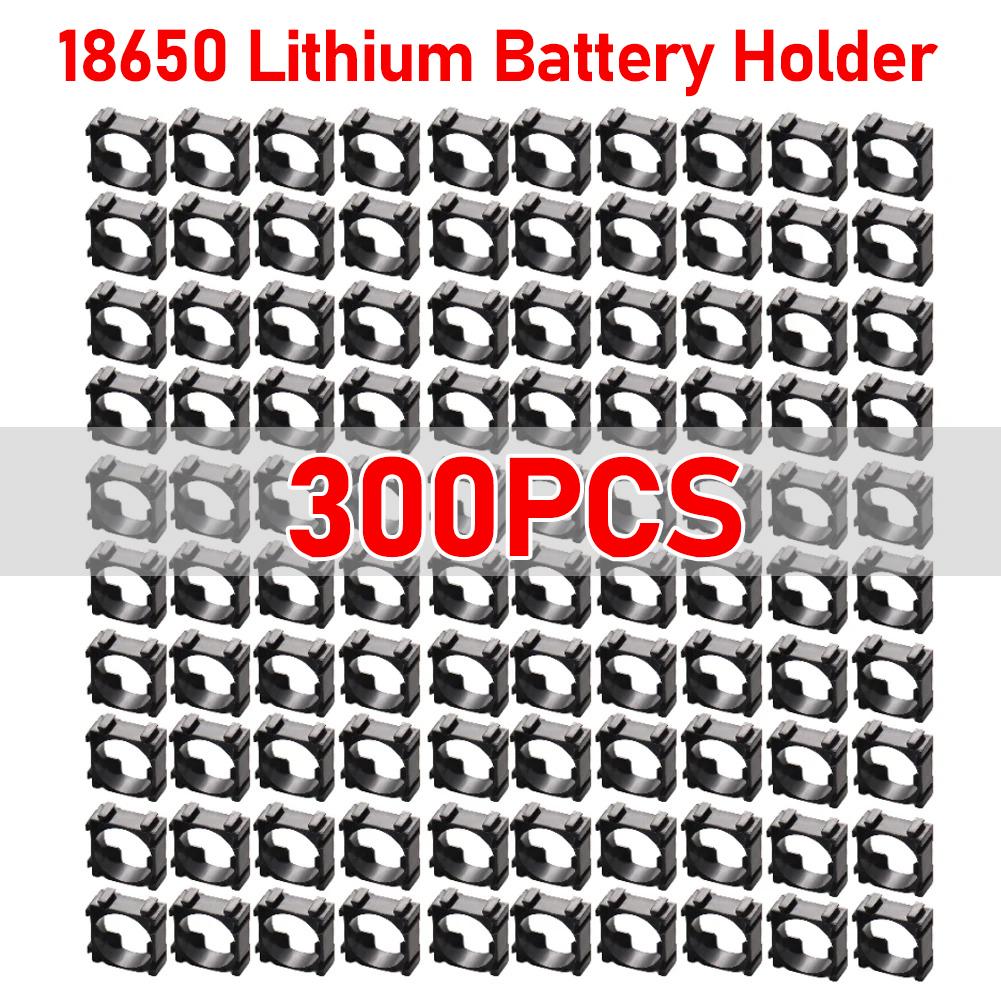 100-400PCS 18650 Lithium Battery Holder Cylindrical Anti Vibration Plastic Battery Pack Bracket Li-ion Battery Spacer Cell Holde