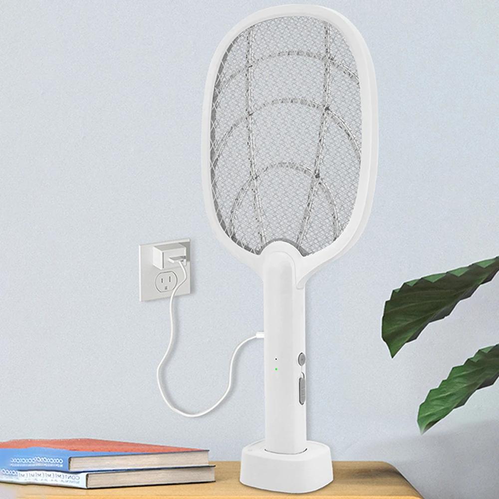 Mosquito Killer Lamp USB Rechargeable Electric Foldable Mosquito Killer Racket Fly Swatter Repellent Lamp Zapper Insects Racket