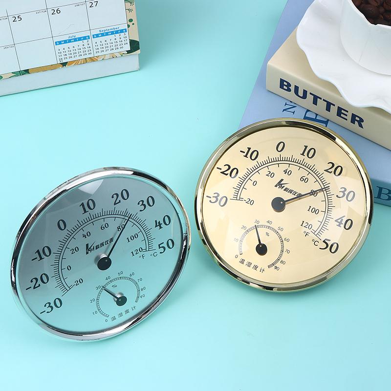2-in-1 Wandmontiertes Haushalts-Thermometer Hygrometer Wetterstation Hängeanzeige Luftwetterinstrument