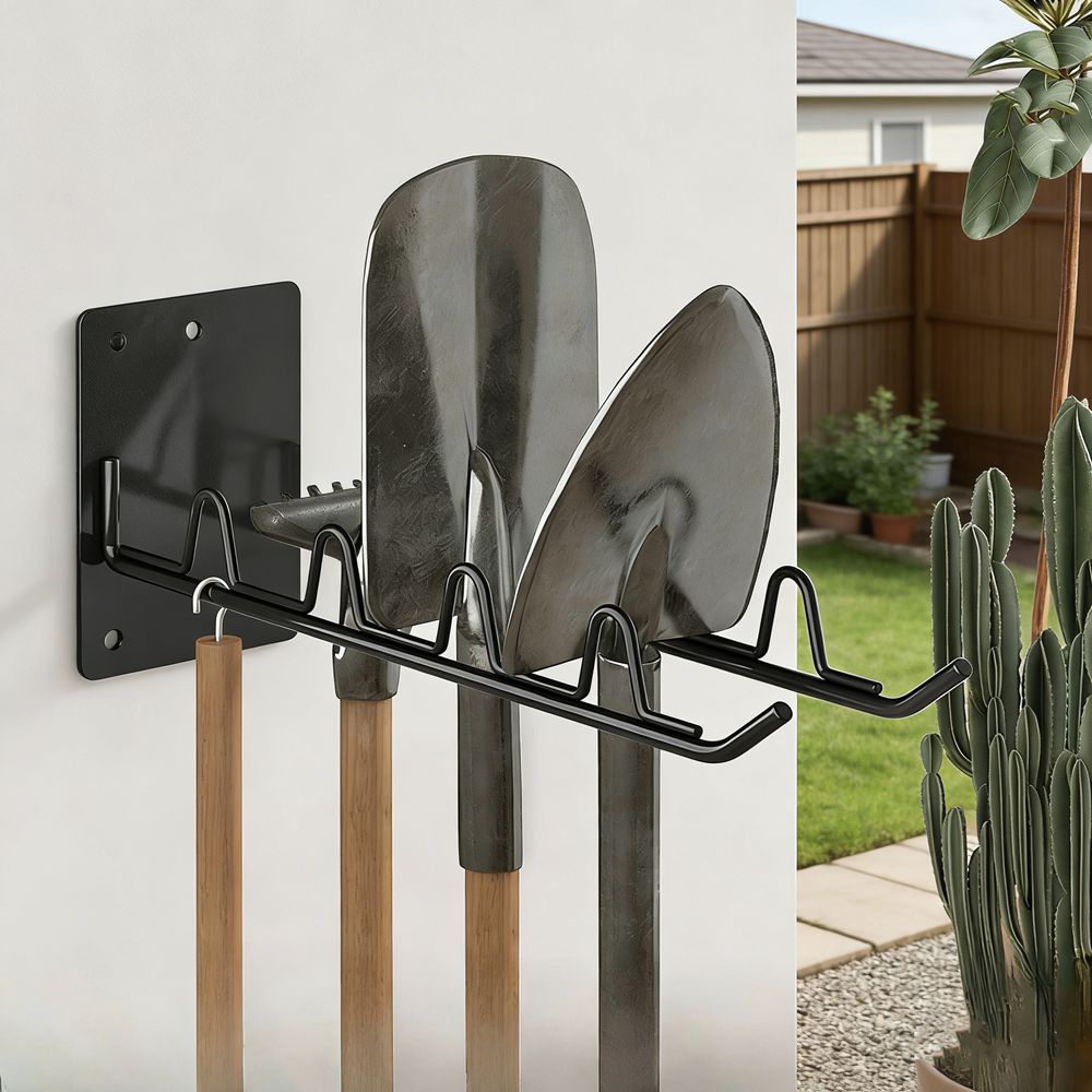 Space Saving Garden Tool Storage Rack Wall Mounted Wall Garage Storage Rack Gardening Tools