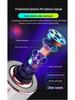 Wireless Bluetooth K-Song Microphone & Speaker with Built-in Sound Card for TV and Mobile