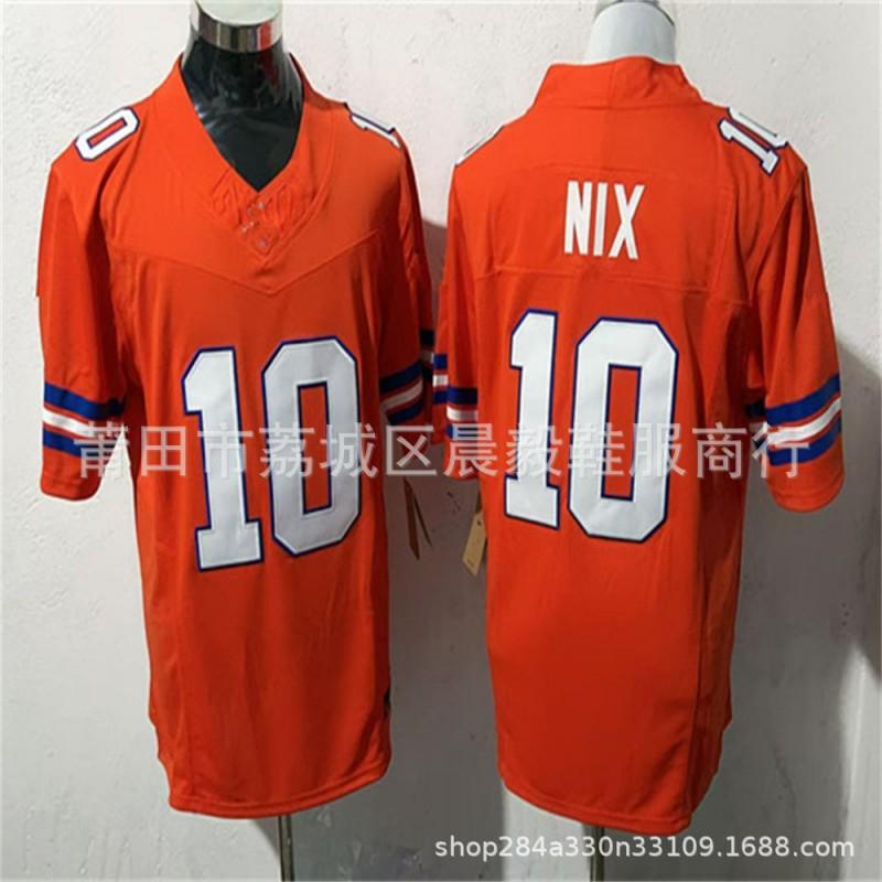 Camiseta Bordada Personalizada NFL Denver Broncos para Hombre - 10 7 15 14 15 Uniforme de Fútbol Estilo Oficial