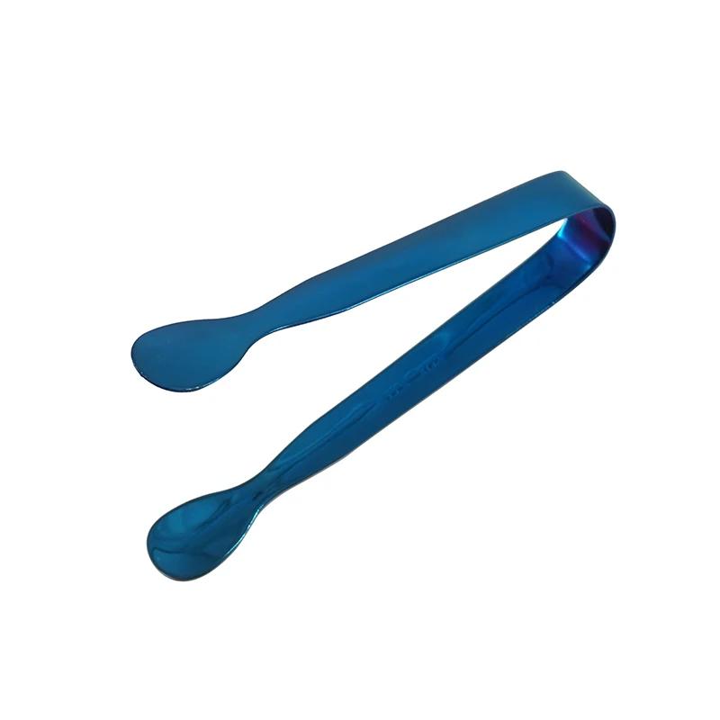 Multicolor Stainless Steel Clip Ice Tong Bread Food BBQ Clip Barbecue Clip Cube Sugar Ice Tongs Tool Bar Kitchen Utensils