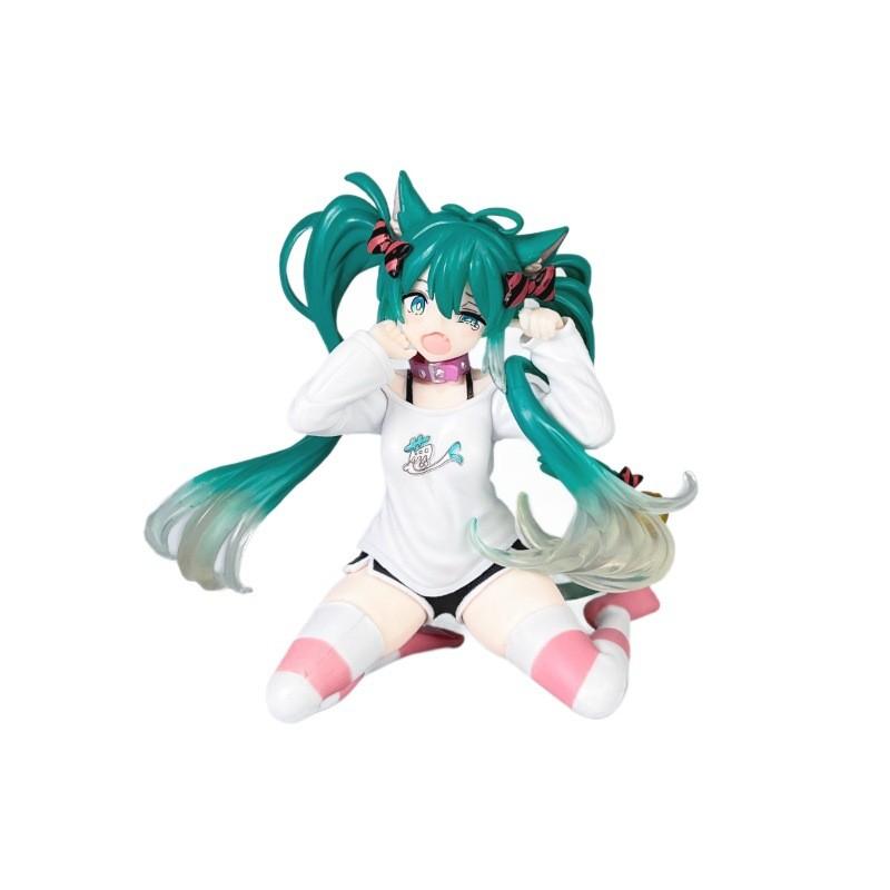 Hatsune Miku 21cm Pvc Model With Assembled Sitting Pose For Anime Enthusiasts And Collectors