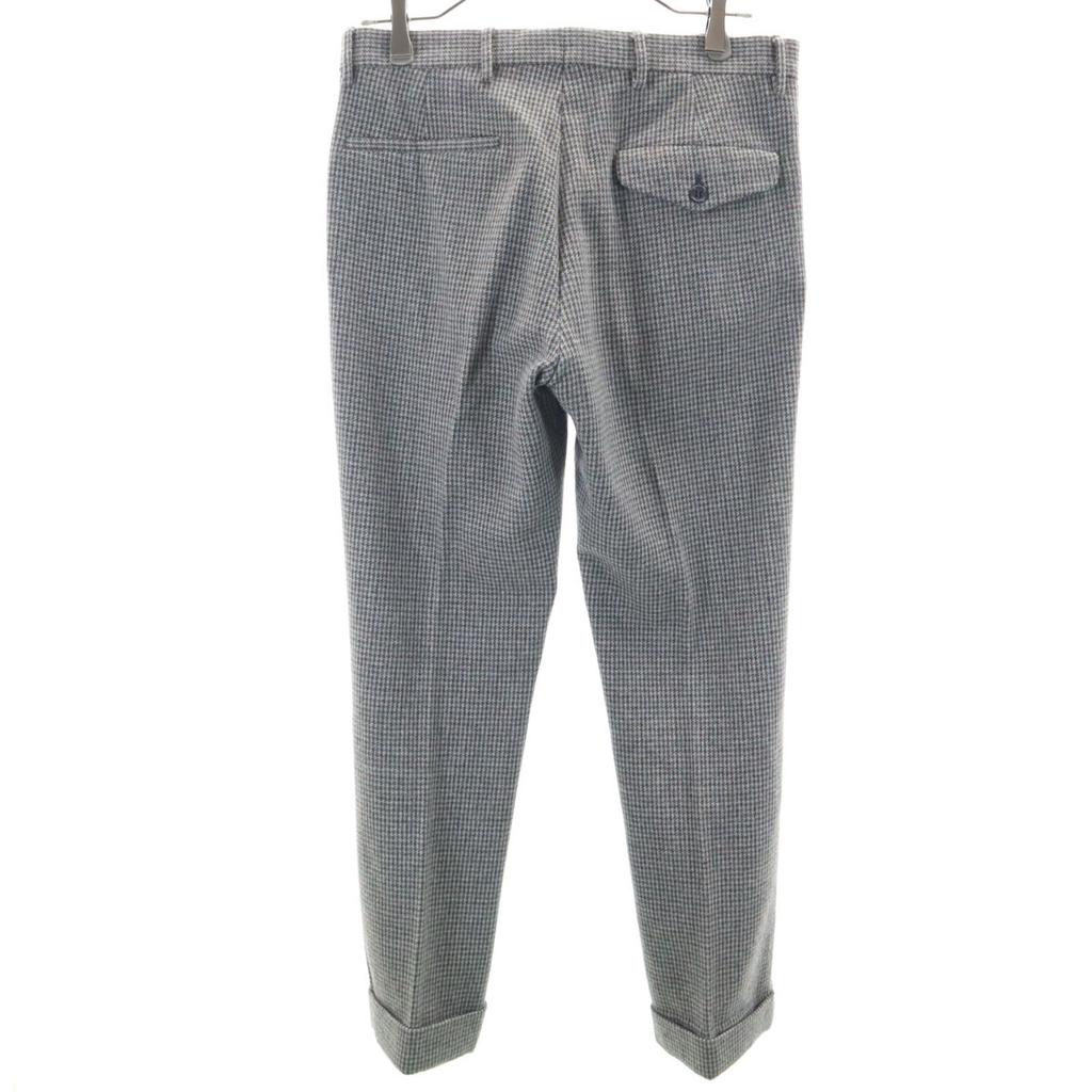 MIUMIU Made In Italy Wool Blend Houndstooth Pattern Slacks Pants Women Used