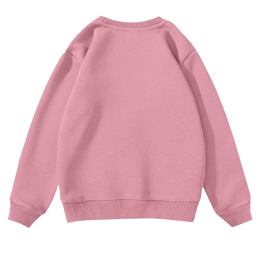 Mädchen Rundhals-Pullover für Kinder Bedruckte Baby-Oberteile Valentinstag